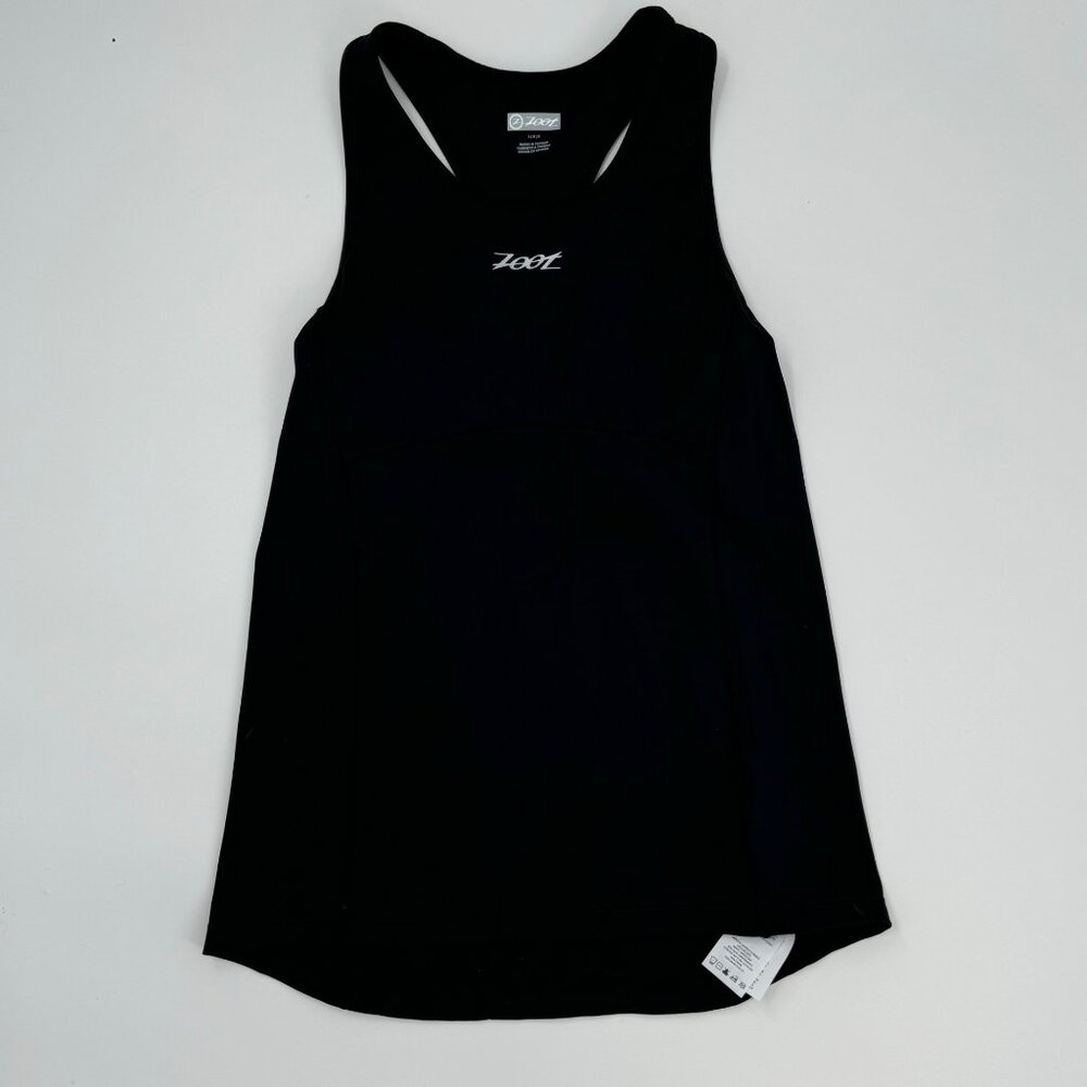 Zoot Black Sleeveless Racerback Tank Top Large Womens Performance Activewear Bik